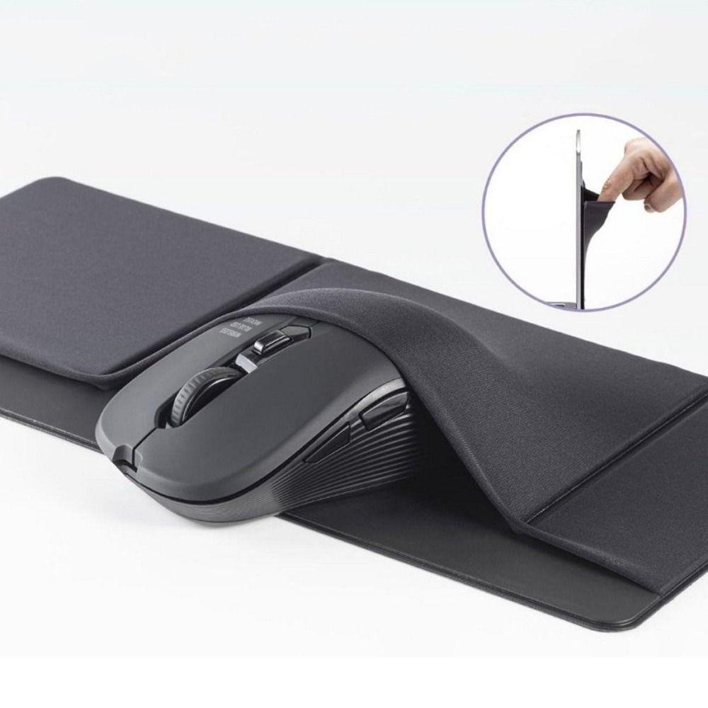 Elastic Mouse Bag Adhesive Notebooks Back Organizer USB Cable Laptop Back Storage Bag  Office