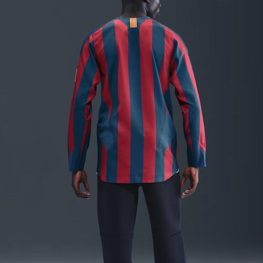 Nike FC Barcelona 2005/06 Reedycja Replika Koszulka z Długim Rękawem Czerwono/Niebieska Unisex Top HQ1461-471