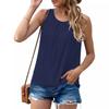 Women's Loose Spring Summer Fashion Solid Color Sleeveless Tank Tops