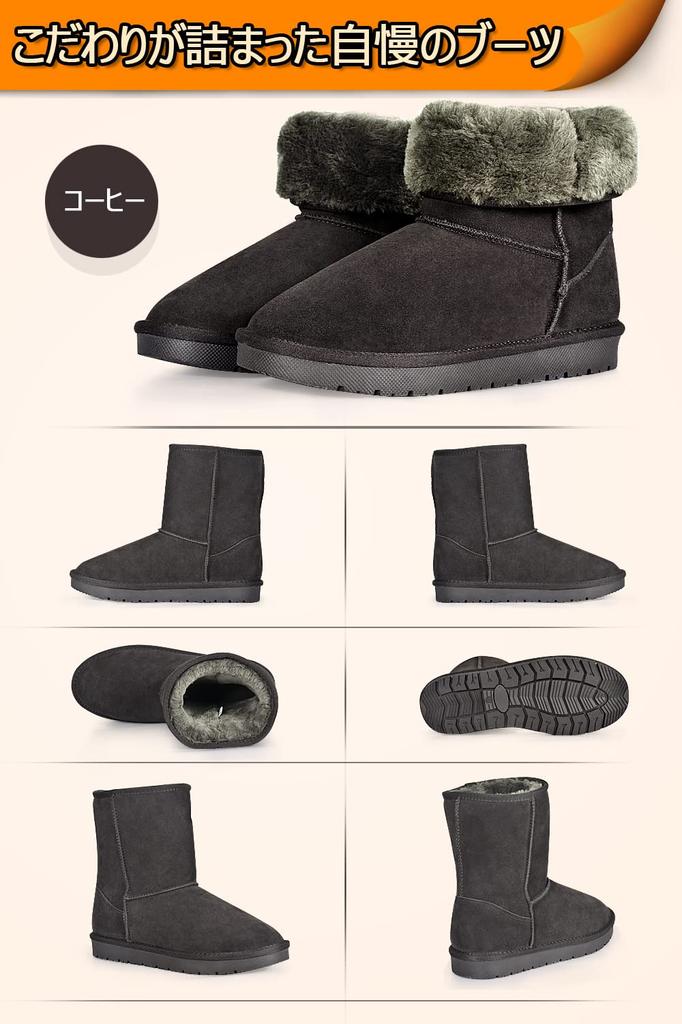 Rilobi Sheepskin Snow Short Boots for Women and Cold Snow Perfect for School and Commuting Boots, Mini-Length, Men, Waterproof, Non-Slip, Weather,