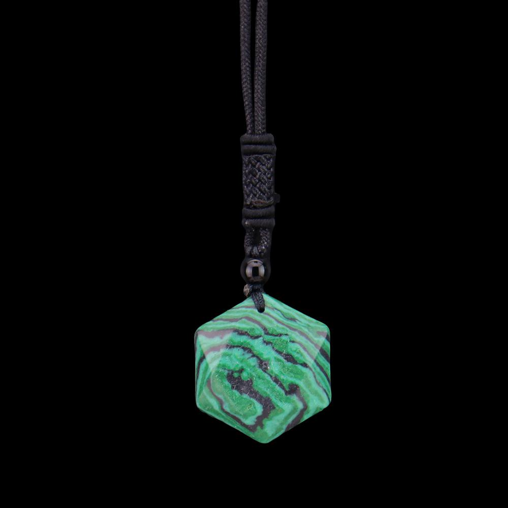 

Obsidian Hexagram Crystal Pendant Necklace for Men & Women