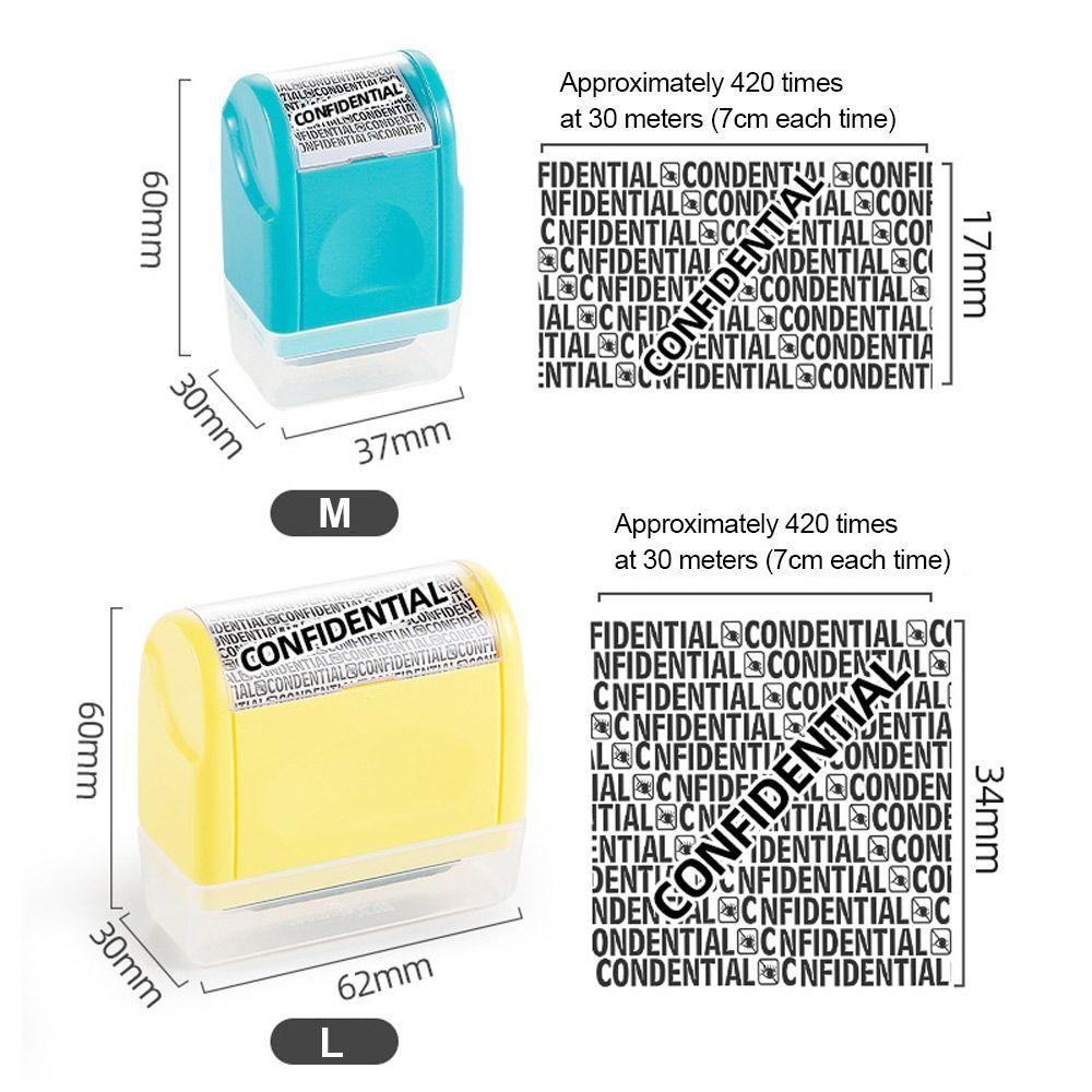 Durable Roller Identity Protection Stamps Privacy Protection Safety Confidential Stamp Portable ID Security Stamp