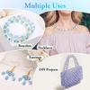 1400Pcs Crystal Beads for Jewelry Making, Small Crystal Acrylic Beads Faceted Jewelry Beads Bicone Gem Beads Jewel for Jewelry