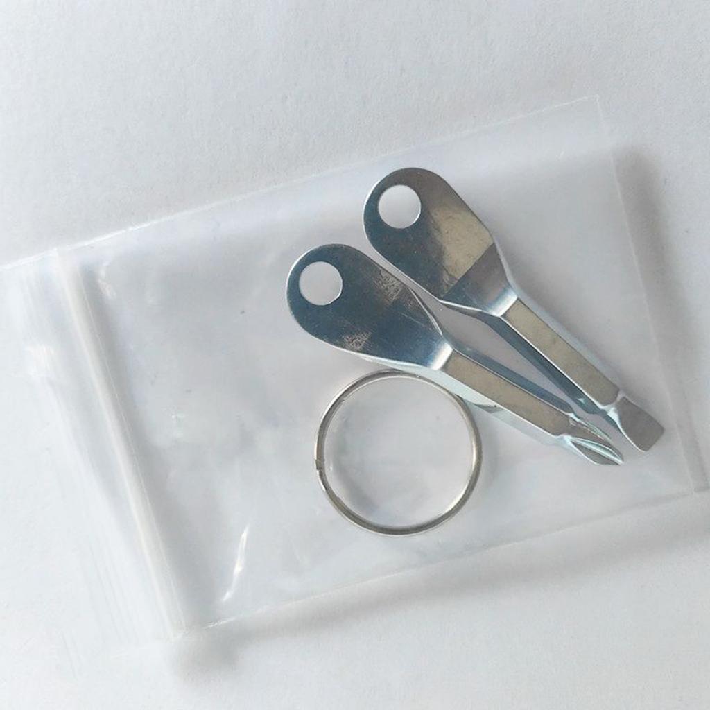 Portable Screwdriver, Outdoor Portable Multifunctional Tool, Straight Cross Screwdriver With Keychain And Buckle