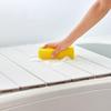 Belca Bath Lid Ion Foldable Compact Bath Lid Width 80 x Length 162 cm White Lightweight Antibacterial Antifungal Antifouling Ag+Silver MS-OW16-W