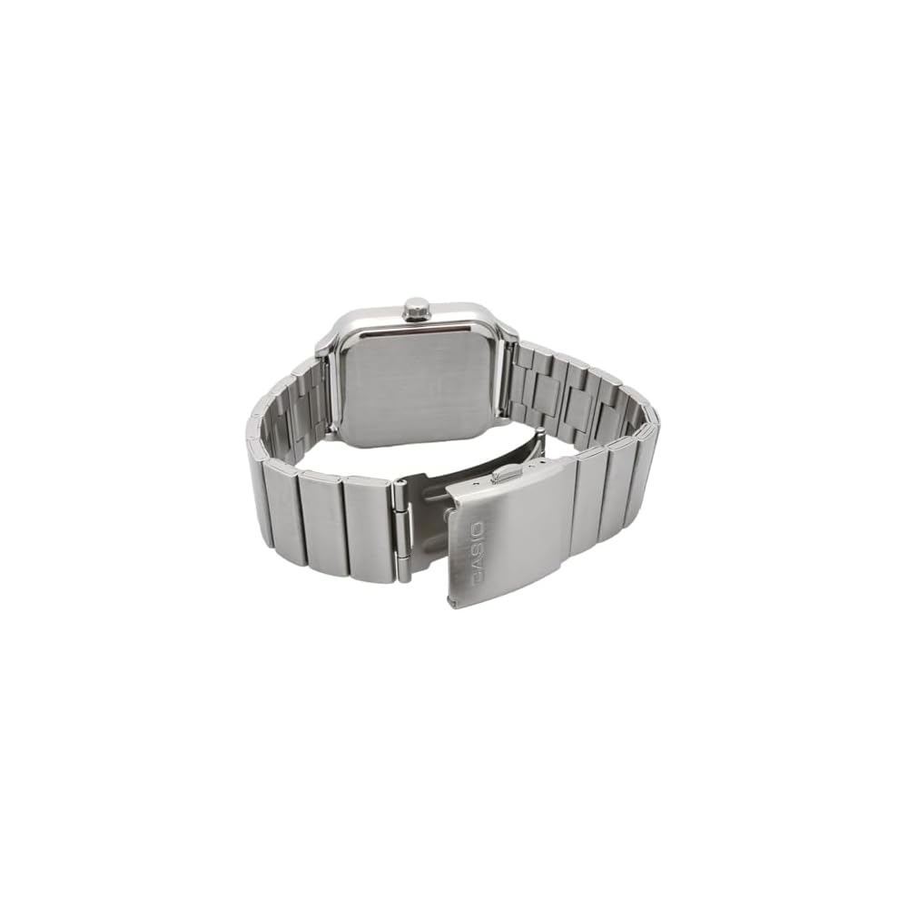 Casio Standard Moon Phase Analog Men's Watch MTP-M305D-7A2V Silver Metal Band 40mm