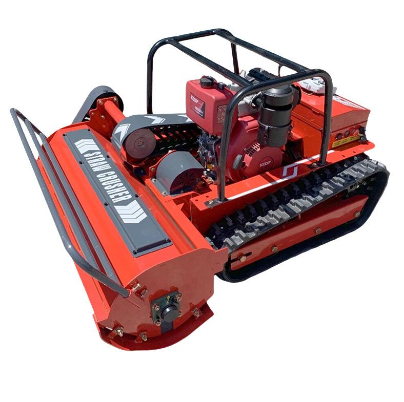 Diesel Remote-Controlled Crawler Lawnmower and Mulcher for Orchards