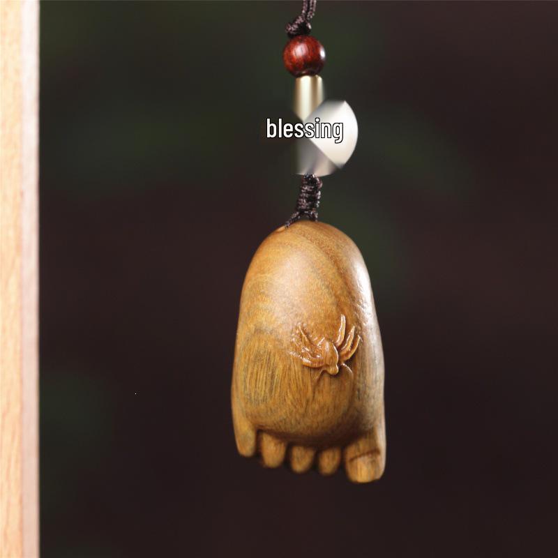 Rosewood Happiness Spider Feet Phone Charm & Car Ornament Keychain