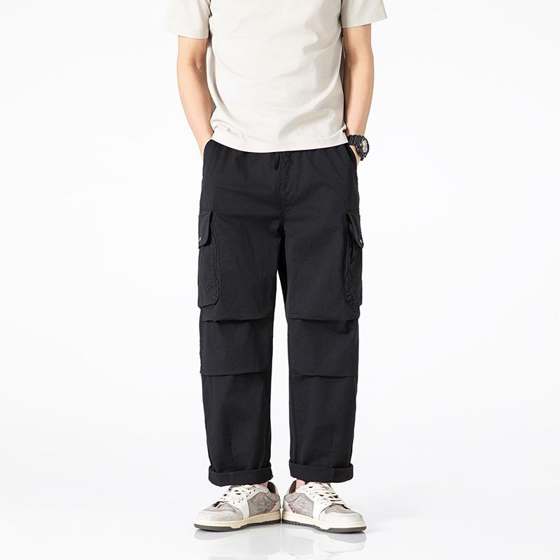 Overalls Casual Loose Trousers Summer New Men's Straight Trendy High Street Pants Men's High Sense