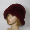 Winter Women Outdoor Knitted Real Rex Rabbit Fur Hat Natural Warm Fur Bucket Hats Girls Fashion Fluffy Real Rex Rabbit Fur Caps