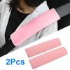 1-4pcs Soft Hairy Car Seat Belt Cushion Cover Safty Belt Seatbelt Shoulder Pad Protection For Kids Children Pink Accessories