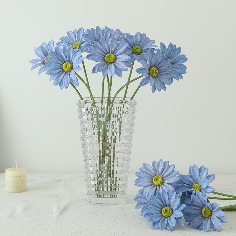 3 Head Bundles Of Hand Feel Summer Chrysanthemum Fake Flower Chrysanthemum Home Decoration Wedding Decoration Simulated Flower