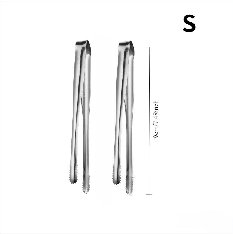 Grill Tongs Stainless Steel Steak Clip Pancake Barbecue Spatula Clip BBQ Tong Frying Fish Spatula Clip Bread Household Non-Slip