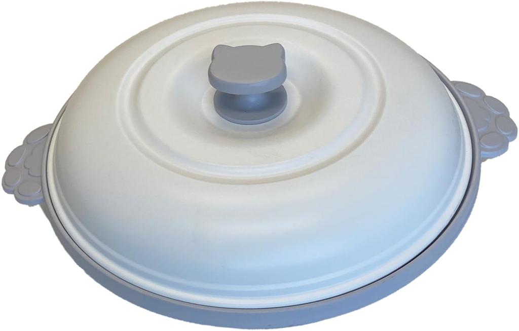 Trade One CHEF Electronic Cooker Easy Cooking In Microwave Microwave Pan Cat Shape Gray 70203 "Round"