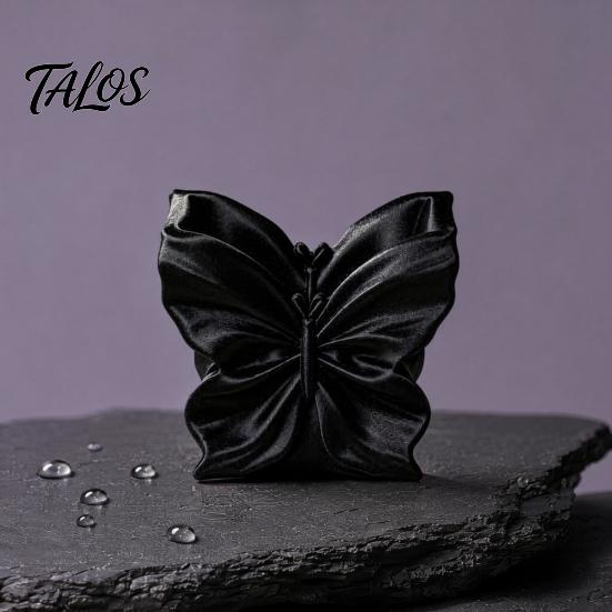 Polished Surface Storage Case Butterfly Shape Box, Silk Texture Large Capacity Desktop Organizer, Multi Purpose Container Sturdy PET Space Saving