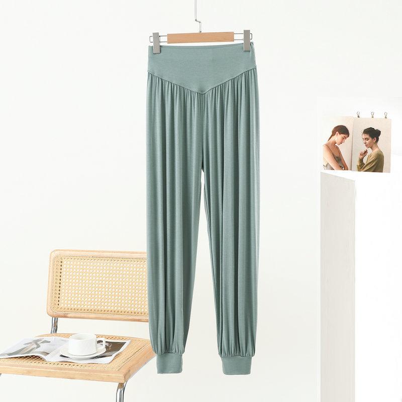 Women's Summer Modal Yoga Long Pants Loose Fit Trousers Plus Size High Waist Dance Workout Square Dance Harem Pants