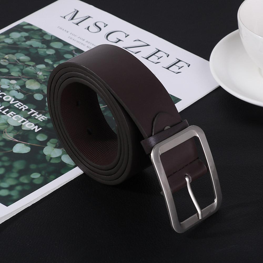 Hot Sell Men Waist Strap Belts Waist Belts Casual Waistband Square Pin Buckle Leather Dress Belt