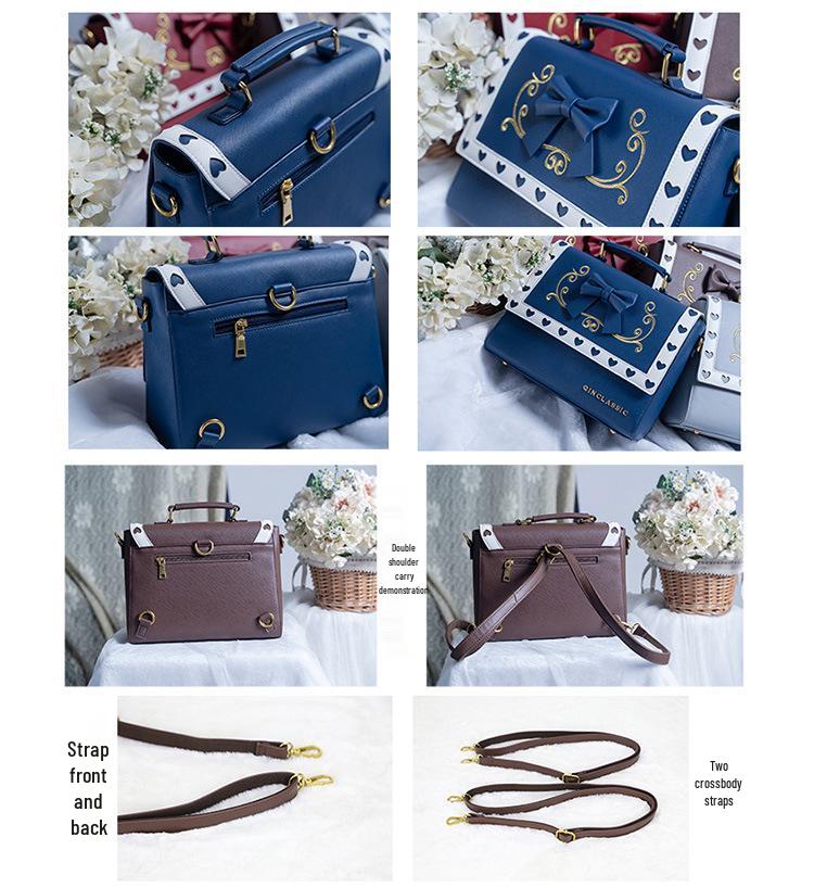 Korean-Style Lolita Crossbody Bag: Fashionable Soft Girl Handbag with Dual Shoulder Wear
