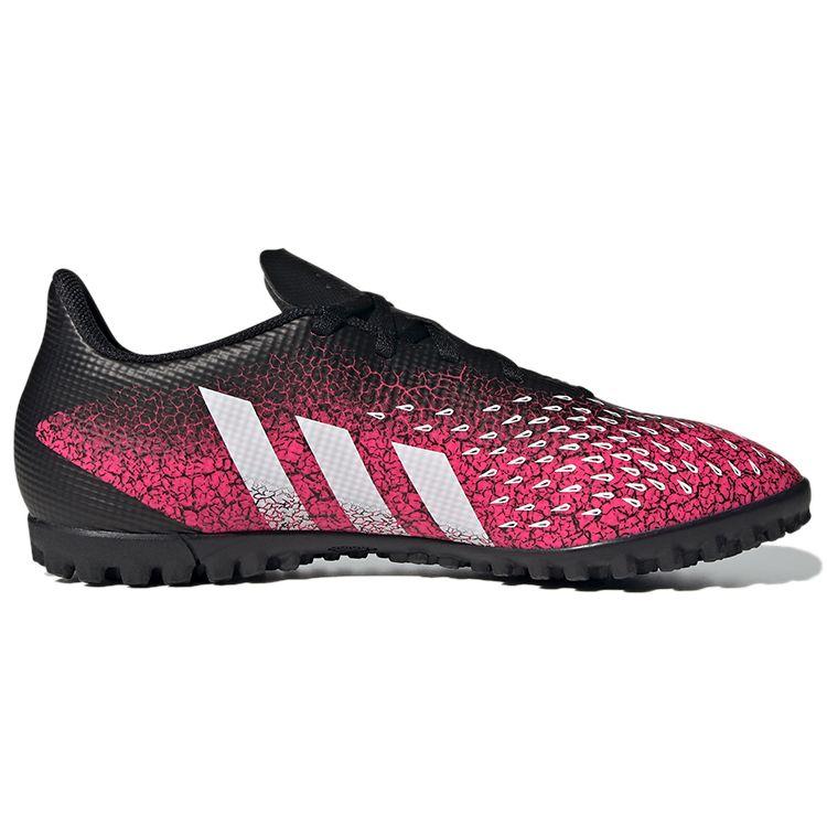 Adidas Predator Freak.4 Round Toe Lace-Up Low Top TF (Rubber Studs) Slip-Resistant Durable Soccer Shoes Men Soccer Shoes Black FW7525
