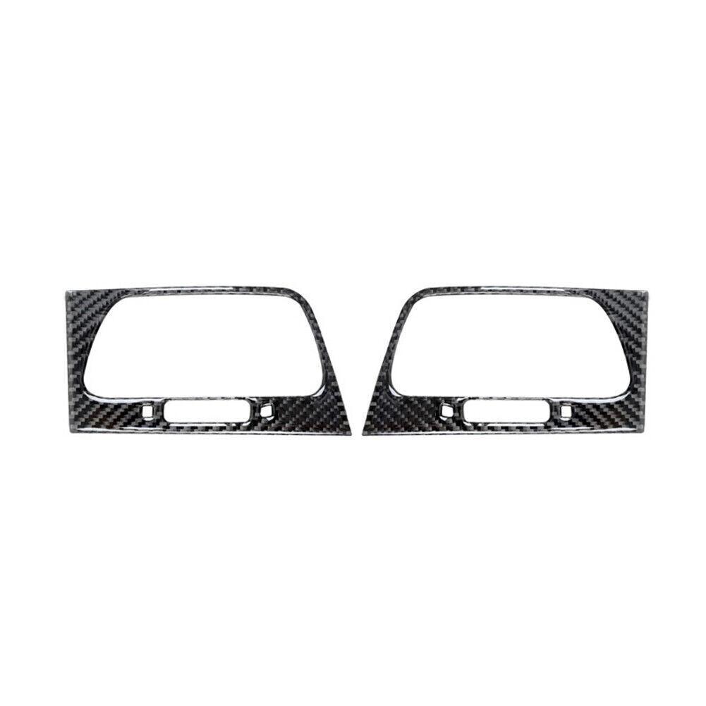 2Pcs Carbon Fiber Front Side Air Outlet Cover Trim For Honda CRV CR-V 2012-2014