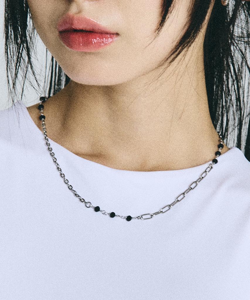 Scaletto Sbw007 Chain Cubic Necklace (2Colors)
