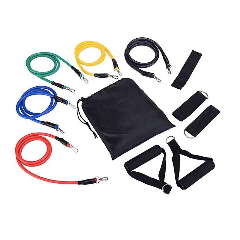 11Pcs/Set Durable Resistance Band Set Anti-Break Elastic Training Band  Fitness Equipment