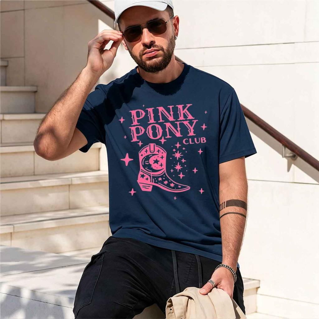 Pink Club Appell Roan Cow Boots Tshirt Unisex Hip Hop Fashion Country T Shirt Lady Fashion Tee Streetweawr 2026 New Model Short