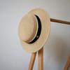French Retro Elegant Wide Brim Low Top Flat Top Top Top Hat Women'S Summer Sunshade Sun Protection Holiday Beach Sun Straw Hat