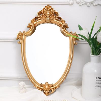 Vintage make-up zrcadlo zlatý rám zrcadlo dekorativní nástěnné zrcadlo malé severské retro dekorace zrcadlo make-up svatební dárek