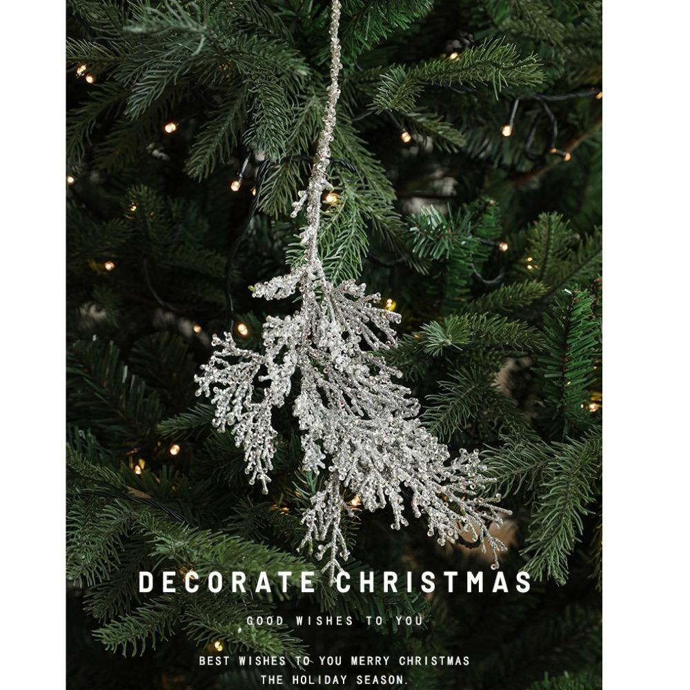 New Year Christmas Leaf Pendants Creative Christmas Decorations New Xmas Tree Ornaments