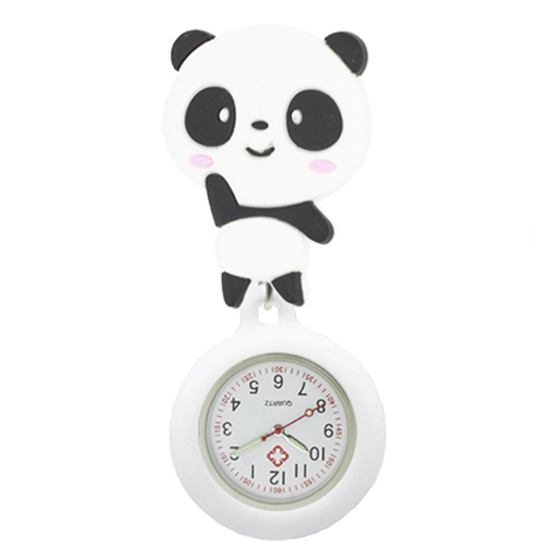 

Чудові мультяшні моделі Медсестра Доктор Висувні силіконові кишенькові годинники Барвистий подарунок для лікарні Медичні жіночі чоловічі значки Котушка panda