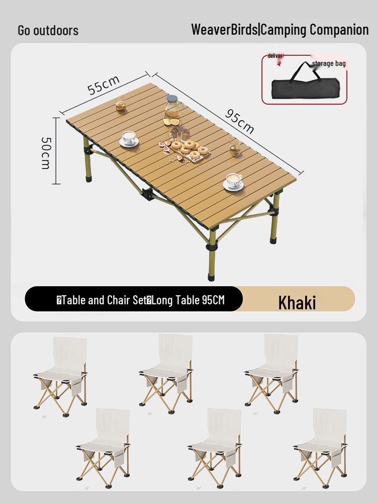Portable Outdoor Folding Table & Chair Set - Perfect for Camping & Picnics