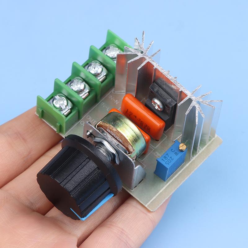 1Pcs 2000W Verstelbare Motor Speed Controller Voltage Regulator Ac Motor Speed Controller 50-220V 25A Motor