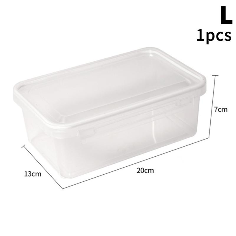 Food Storage Box Transparent Storage Container Fridge Organizer Microwave Safe Fresh-Keeping Sealing Box Kitchen Food Dispenser