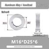 Aluminum Alloy Hand-Tightened Knurled Nut Adjustment Lock Gauge M3-M8