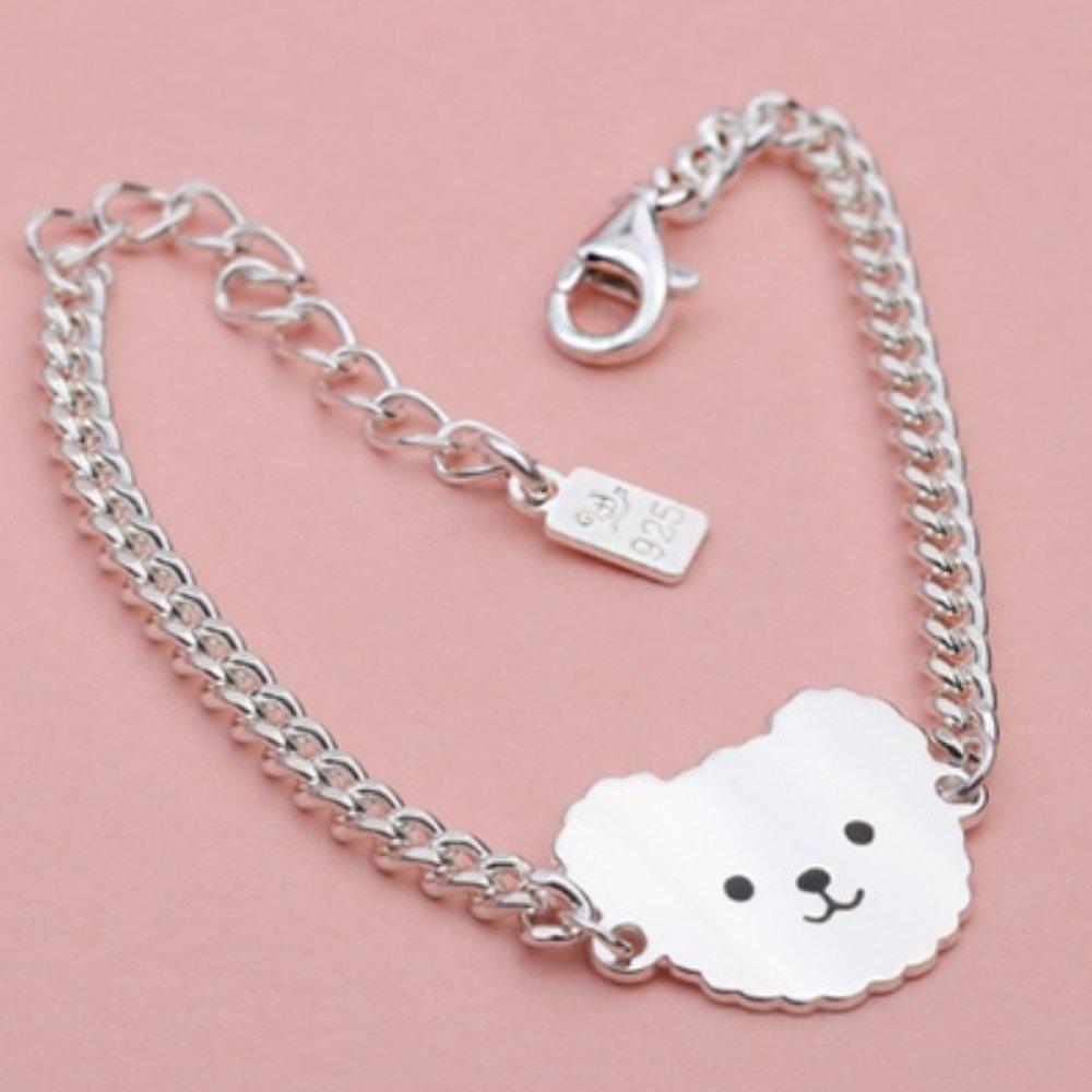 [As Little] Baby Silver Bracelet 925 Silver Bear Doll Gift