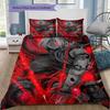 Fullmetal Alchemist 3pcs Bedding Set, Edward Elric Red Magic Circle Anime Duvet Cover Pillowcases, Bed Linen Bedroom Decor