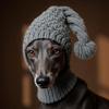 Stylish Pet Winter Hat Breathable Knitted Pullover Hat with Pompoms For Small Dog Outdoor Cold Weather Protections