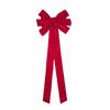 Creative Christmas Bow Decoration 1D DIY Christmas Tree Topper Handmade Elegant Christmas Tree Ornaments Holiday Accessories