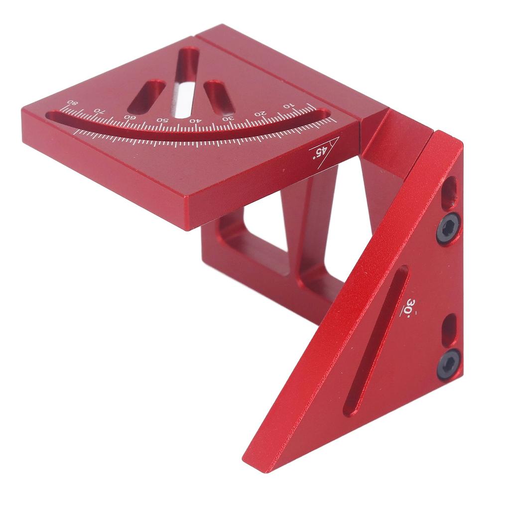 Multi Angle 3D Protractor 45 Degree Marking Ruler Essential Woodworking Line Marker Square Tool for