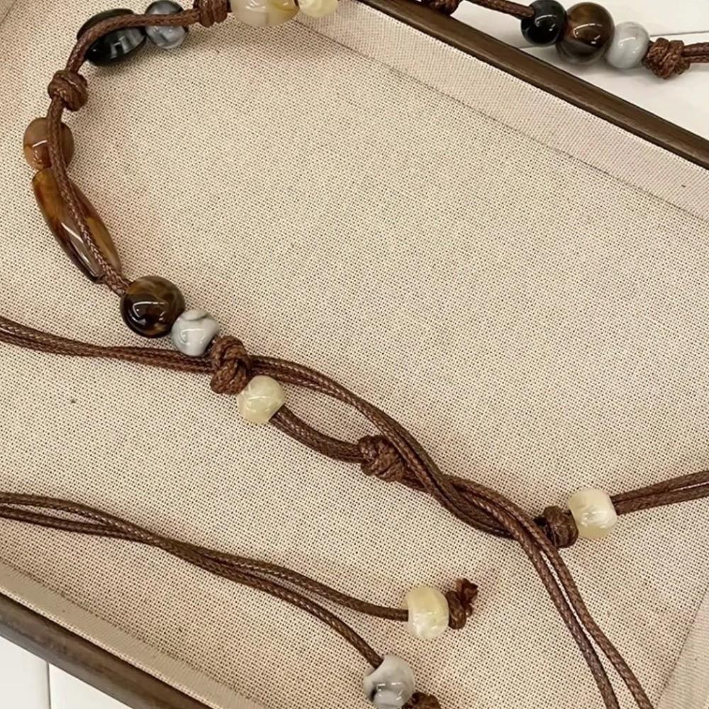Bohemian Women's Waist Chain Woven Beaded Skirts and Jeans Belt Waist Rope Waist Belt Decoration