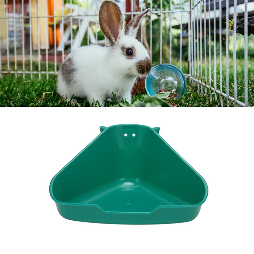 Small Animal Litter Box Fanshaped Corner Toilet Box Potty Trainer for Guinea Pigs Chinchilla Ferret Galesaur