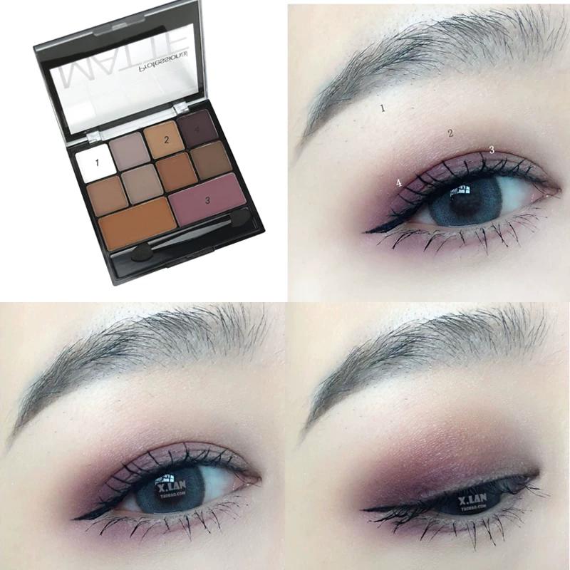 Latin Dance Eye Shadow White Smoked Stage Makeup Makeup Professional Matte Pure Black Earth Color Daily Makeup Dark Plate