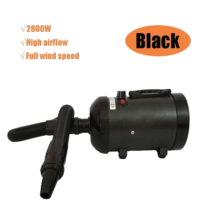 Uscător de păr pentru îngrijirea animalelor de companie 220V reglabil cu zgomot redus Câine Pisică Îngrijire Încălzitor Suflantă Uscătoare Roz/Albastru 2800W