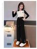 2024 Girls' Corduroy Wide-Leg Pants: Spring & Autumn Casual Straight-Leg for Kids
