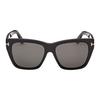 TF T-Series Square Sunglasses Unisex sunglasses Black FT1343-01D