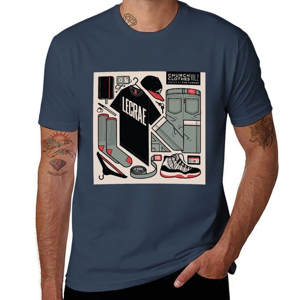 LeCrae Church Clothes Volume 2 T-Shirt Funnys Plus Size Tops Tees Tshirts for Men