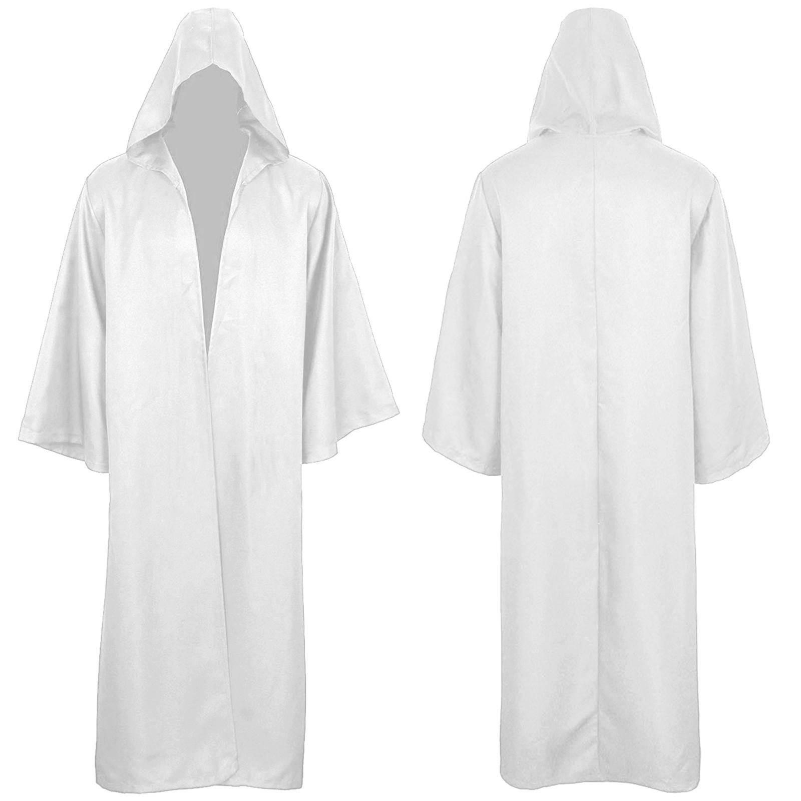 

Мужские и женские костюмы на Хэллоуин, мрачный плащ, накидка с капюшоном, куртка, длинное пальто XL белый