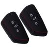 Black Soft Silicone Key Cover Set for Golf 8 For Skoda Enyaq IV 2 Pieces