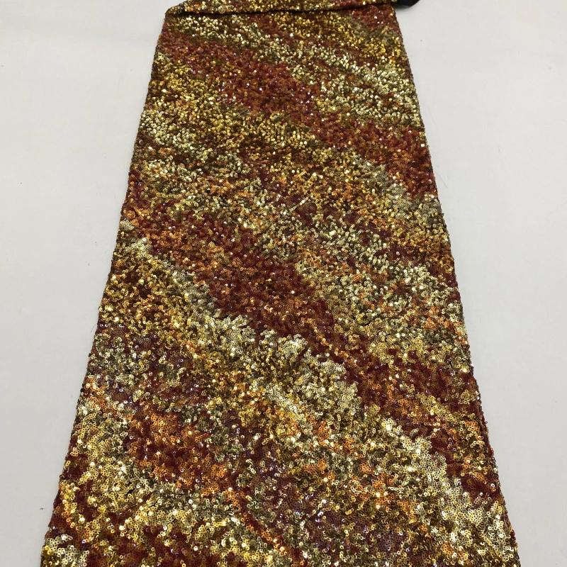 1Yard Elastic Mesh Diagonal Embroidery 3MM Colorful Sequin Fabric for Skirt Evening Dress Fashion Clothing Wide:125CM